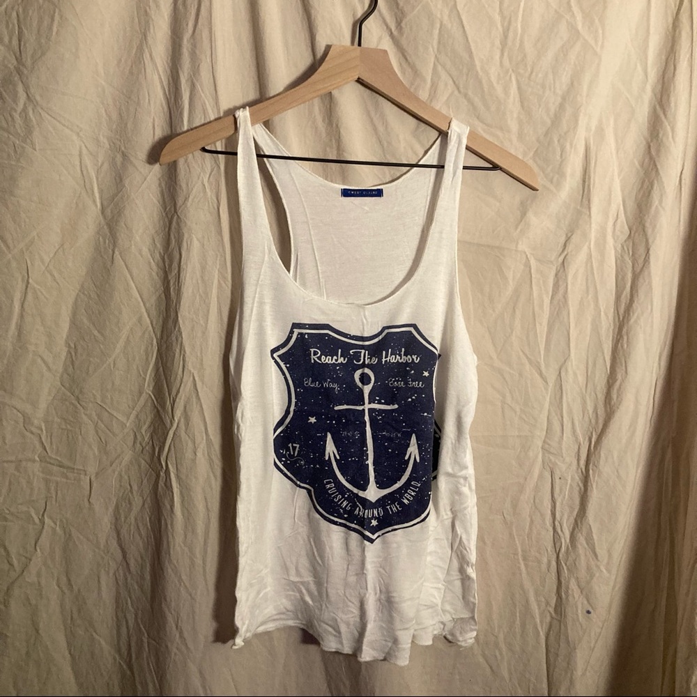 Sweet Claire Stringer Tank Top Lightweight Loose